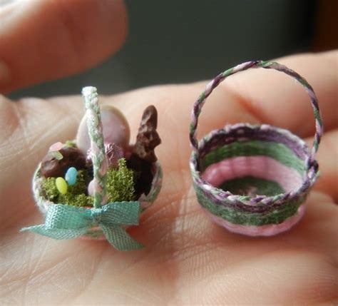 How To Mini Easter Baskets Dollhouse Holiday Mini Easter Basket