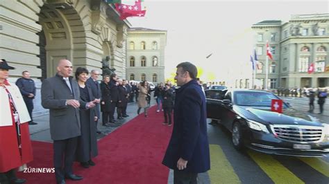 Franz Sischer Pr Sident Emmanuel Macron Zu Gast In Bern Telez Ri