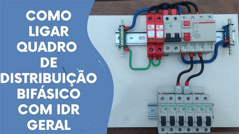 COMO MONTAR QUADRO DE DISTRIBUIÇÃO BIFÁSICO IDR NO GERAL E SISTEMA