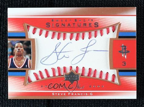 Upper Deck Sweet Shot Signatures Steve Francis Sf A Auto Ebay