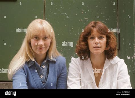 ABBA. Anni-Frid Lyngstad and Agnetha Fältskog in the 1970s Stock Photo ...