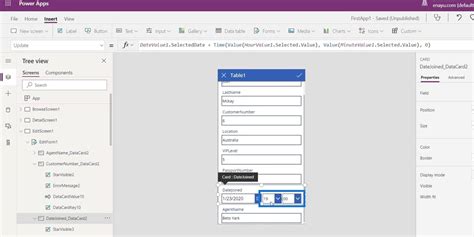 PowerApps Screen Editing And Updating