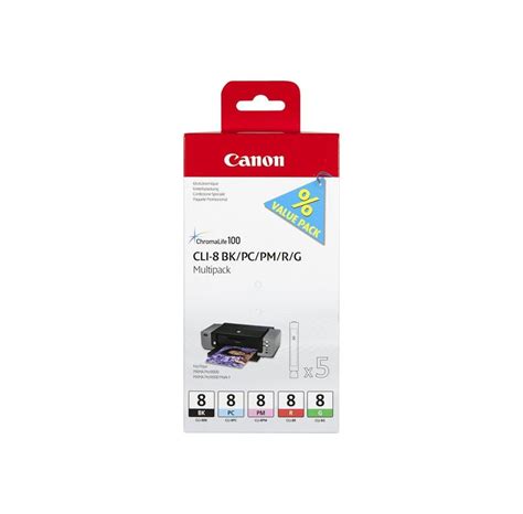 Canon CLI 8 0620B029 BK PC PM R G Multipack Blækpatron Cyan