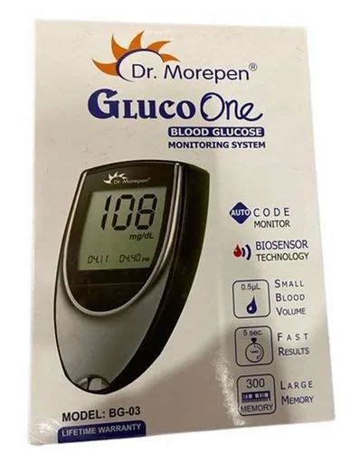 Mmol L Dr Morepen Bg Gluco One Blood Glucose Monitoring System