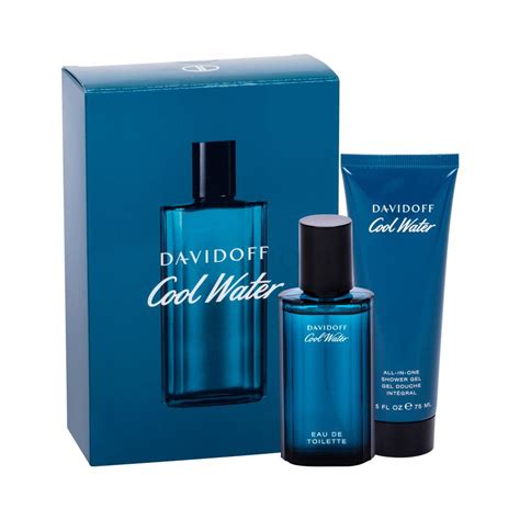 Davidoff Cool Water Zestaw dla mężczyzn Edt 40ml 75ml Żel pod