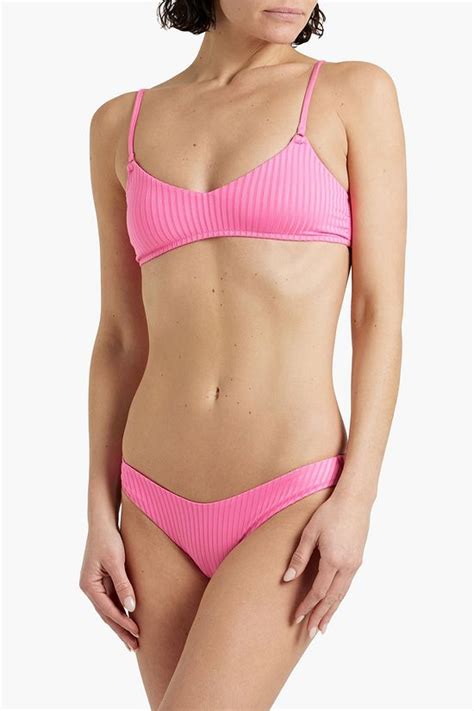 Melissa Odabash Vienna Ribbed Low Rise Bikini Briefs The Outnet