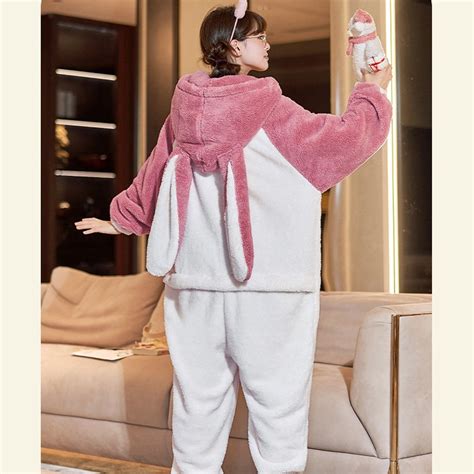 Kawaii Anime Onesie Winter Sleepwear Couples Pajamas