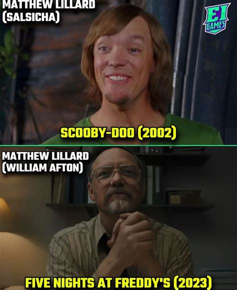 Matthew Lillard Salsicha Matthew Lillard William Afton Five