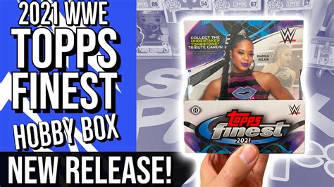 New Release 2021 WWE Topps Finest Hobby Box The Last Topps WWE