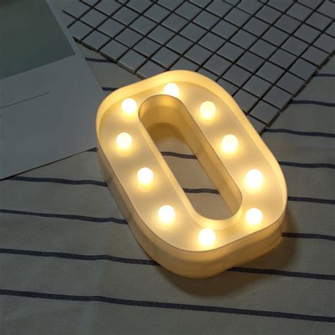 Kayannuo Clearance Alphabet LED Letter Lights Light Up White Plastic ...