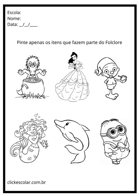 Atividades Sobre Folclore Para Educa O Infantil