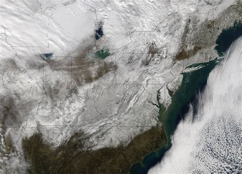 A Look at Post-Blizzard Snowfall and Winds - SpaceRef