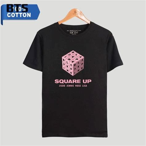 Jual Kaos Baju Obral Combed 30S Distro SQUARE UP BLACKPiNK BLACK PiNK