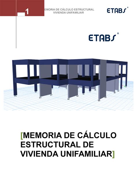 Memoria De Calculo Estructuras Vivienda Unifamiliar Memoria De