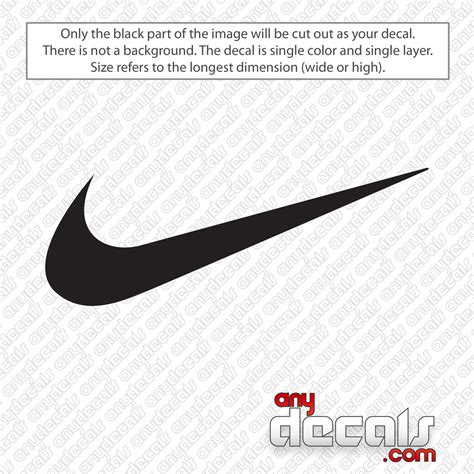 Nike Swoosh Logo Decal Sticker - AnyDecals.com