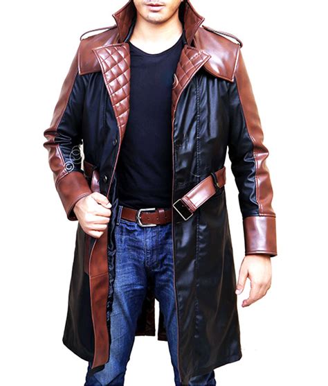 Men S Leather Trench Coats Shop Leather Overcoats Long Coats Duster