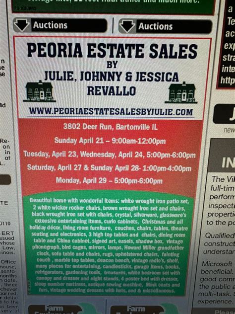 Peoria Estate Sales By Julie, Johnny & Jessica Revallo
