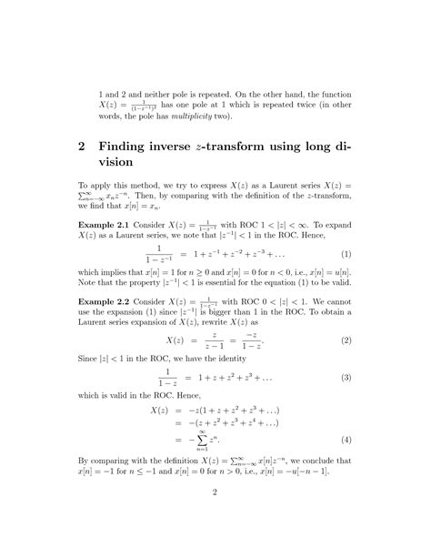 Solution Z Transforms And Difference Equations Studypool