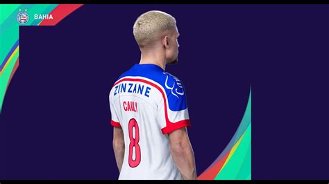 Cópia de base de Cauly meia do Bahia no PES 2021 eFootball PES 2021