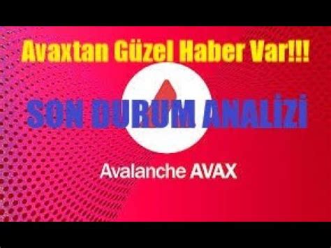 Avax Coin Son Durum Yorum Analiz G Ncel Nceleme Hedef Youtube