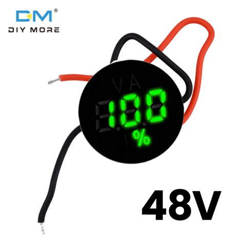 Diymore Dc V V V Led Digital Display Voltmeter Panel Waterproof