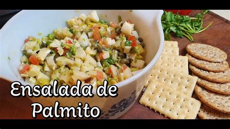 Receta de ENSALADA DE PALMITO Deliciosa y fácil de hacer video 68