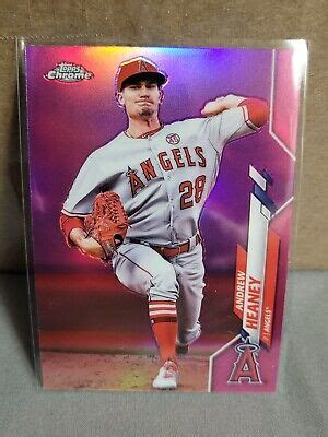 Topps Chrome Pink Refractor Andrew Heaney Los Angeles Angels