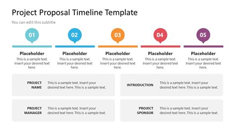 Project Proposal Timeline Template for PowerPoint