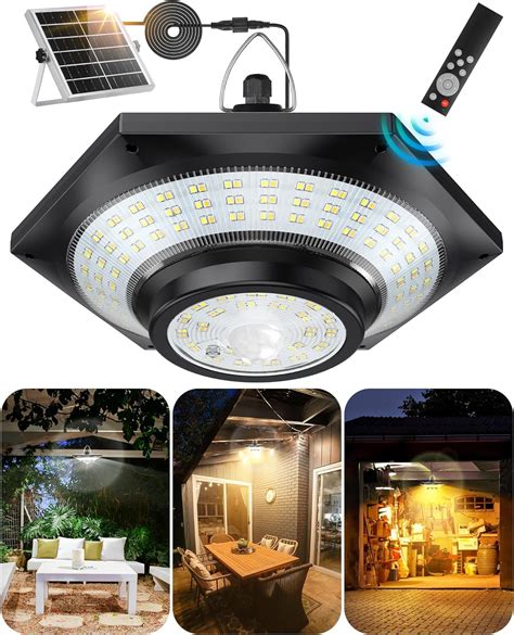 FabStyl Solar Shed Light Solar Pendant Light Indoor Outdoor Motion