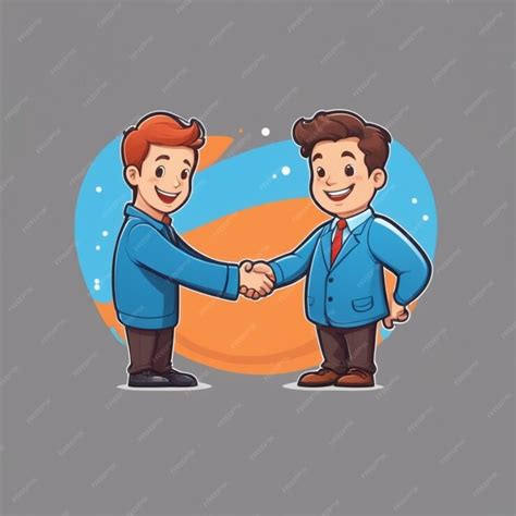 Premium Vector | Handshake cartoon vector background