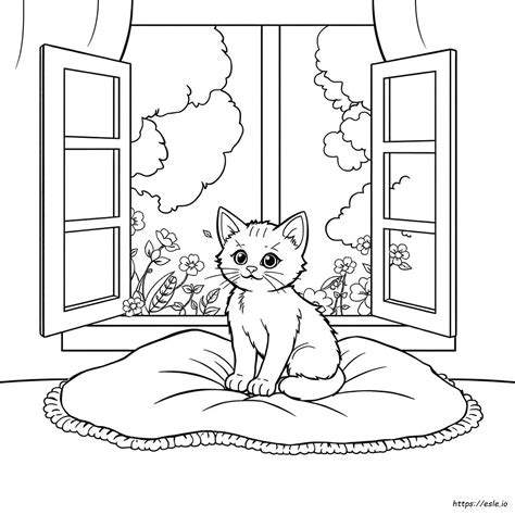Kitten Coloring Pages Printable Pdf