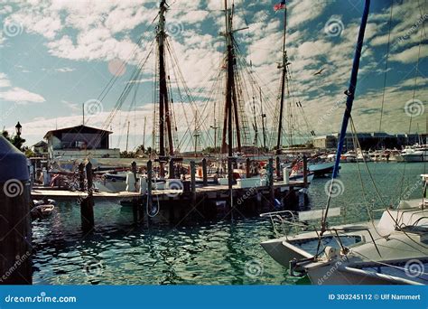 Marina At The Gulf Of Mexico In Key West On The Florida Keys Stock