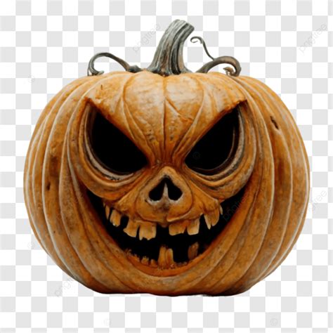 Isolated Clipart Of A Halloween Pumpkin With Spooky Face Isolated Clipart Of A Halloween