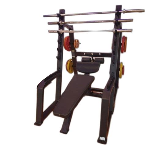 Black Mild Steel Body Squat Rack Preacher Curl Bench For Gym Kg