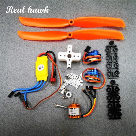 Motor sem escova para helicóptero a2212 1400kv 30a esc montagem de