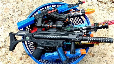 Mencari Tembak Tembakan Ak 47 Spiderman Gun Nerf Gun Bullet Guns Light