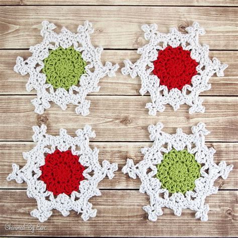 Snowflake Coasters | AllFreeCrochet.com