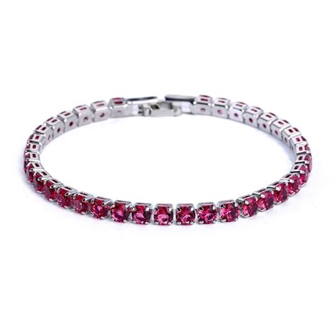 Fation New Stainless Steel Sparkly Cubic Zircon Tennis Link