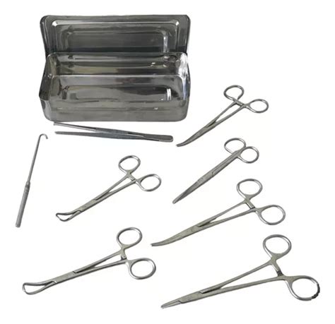 Kit Instrumentos Cirurgia De Castração 9 Peças Veterinário Frete grátis