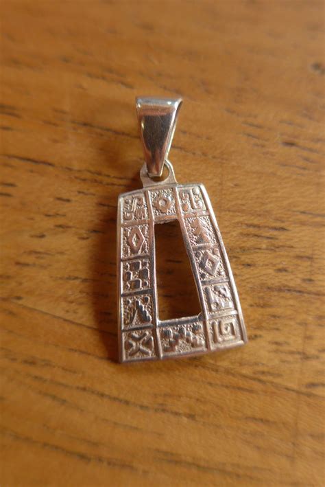 950 Silver Inca Symbols Pendant - Etsy