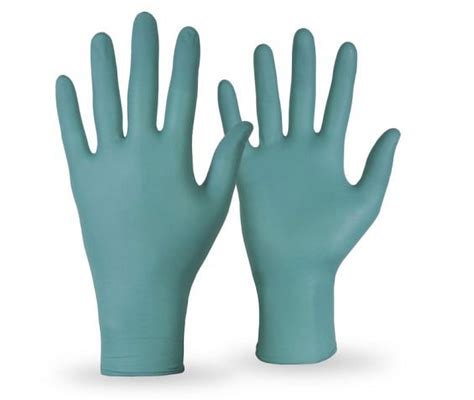 Truline Percept 6 Mil Green Nitrile Gloves Industrial Grade Powder Free