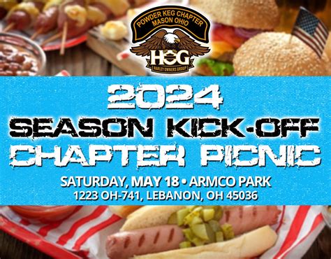 2024 Chapter Picnic Powder Keg Chapter 5114 Mason Ohio H O G