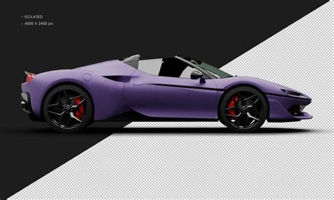 Isolado Realista Matte Purple Limited Twin Turbo Super Sport Car Desde