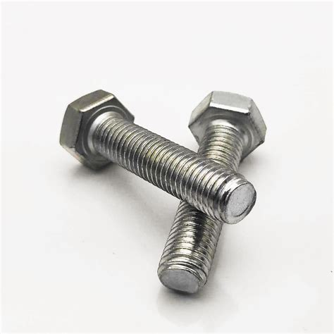 High Quality Galvanized Carbon Steel Fasteners DIN 933 Grade 4 8