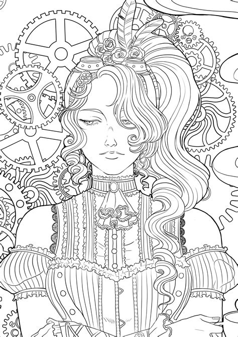 Woman Coloring Pages For Adults