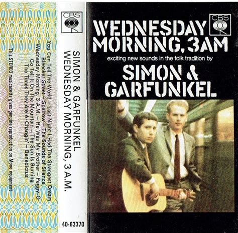 Simon And Garfunkel Wednesday Morning 3 A M Cassette Discogs