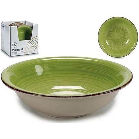 Assiette Creuse Vert Gr S Cm Cdiscount Maison