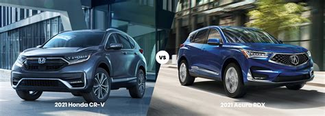 2021 Honda CR-V vs. 2021 Acura RDX | Carlock Honda