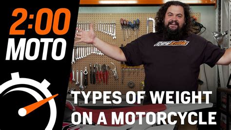 Minute Moto Types Of Weight On A Motorcycle Youtube