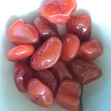 Crystal Carnelian Tumbled Stone Sold Out Raw Living